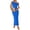 Blue, variant on Summer Wedding Guest Dresses for Women One Shoulder Bodycon Ruched Mesh Formal Cocktail Spring Fall Maxi Dress