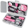 thumbnail image 1 of CUITING Ensemble d'Outils à Main pour la Maison Kit d'Outils de Réparation Rose pour Femmes avec Étui Acier Rose 3.19 lbs 37 Pcs, 1 of 8