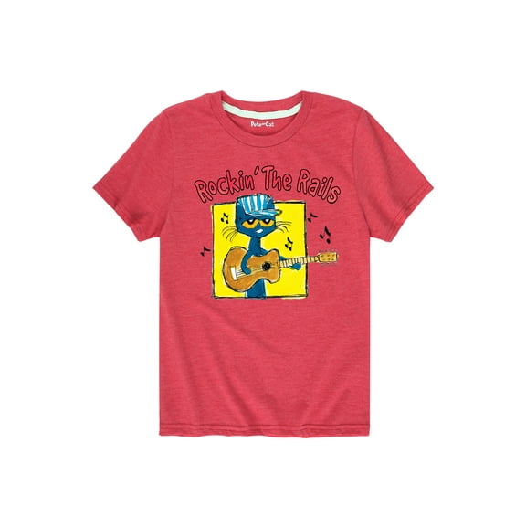 Pete The Cat - Rockin The Rails Toddler - Toddler Short Sleeve Graphic T-Shirt