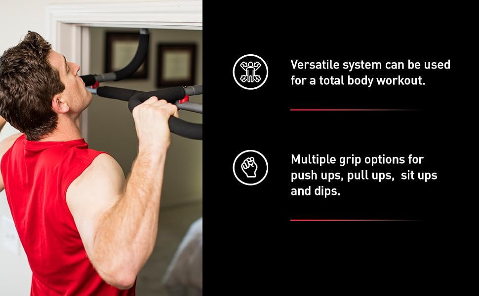 Multi-Gym Doorway Pull Up Bar and Portable Gym System