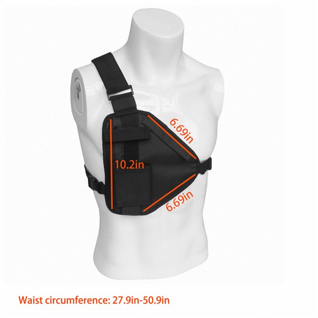Aparejo Militar Para El Pecho, Chaleco Ajustable, Bolsa De Bolsillo, Bolsa De Pecho Multifuncional Ligera ANGGREK Military Chest Rig