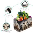 thumbnail image 3 of Cattle Large Capacity Oxford Cloth Reusable Foldable Storage Bins Easter Basket Box, 3 of 7
