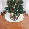 thumbnail image 2 of FMSHPON a Tiger's Xmas Christmas Tree Skirt Stand Mat for Holiday Party Decoration Indoor Outdoor 36 inches, 2 of 3