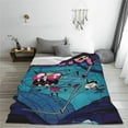 thumbnail image 6 of Invader Zim Flannel Blanket Ultra-Soft Micro Fleece Throw Blanket For Bed Sofa Couch Car Office Unisex Adult Fuzzy Bed Blanket Cozy Kids Throw Blanket 40"x30", 6 of 8