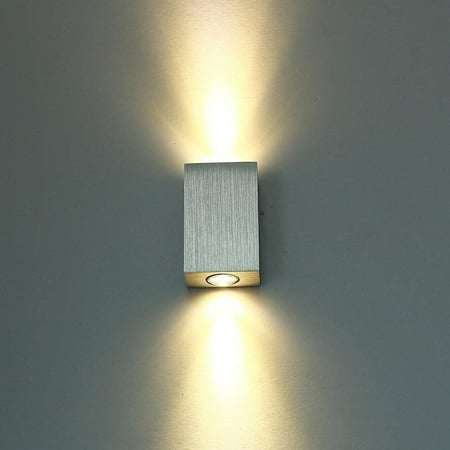 

Indoor Outdoor LED Wall Lamp Cube Shape Home Modern Nordic Sconce 2W Double Head Lighting Tools