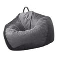 thumbnail image 1 of Funda De Frijol De Almacenamiento De Animales De Peluche, Bolsa De Frijoles Sin Relleno, Silla Cómoda ños Funda De Asiento Cómoda Gris Zulema Almacenamiento de juguetes de animales de peluche, 1 of 8