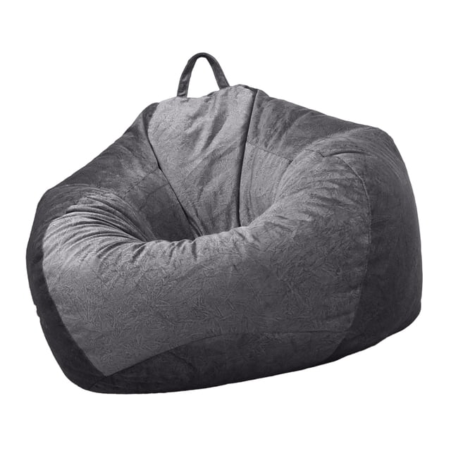 Funda De Frijol De Almacenamiento De Animales De Peluche, Bolsa De Frijoles Sin Relleno, Silla Cómoda ños Funda De Asiento Cómoda Gris Zulema Almacenamiento de juguetes de animales de peluche