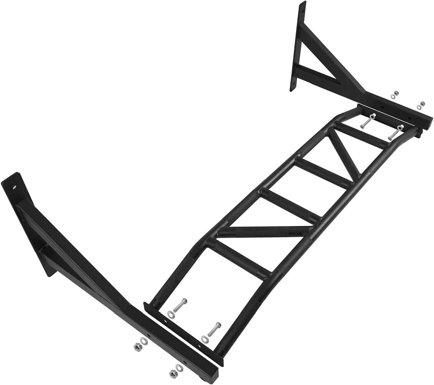 Yes4All Multi Grip Wall Mount Chin Up Bar, Black, Single