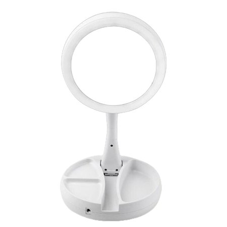 Makeup Mirror Led Vanity Mirrors Cosmetic Miroir With Touch Stand Mirror Adjustable Lighted Make Up Desk Mirrors Walmart Canada