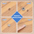 250pcs Clear Plastic Hole Plugs – 7/16" X 1/4" (DxH) For 8mm Round Holes In Furniture, Cabinets, Shelves