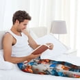 thumbnail image 4 of Cauagu 3D Butterfly Mens Pajama Pants Sleep & Lounge Pants,PJ Bottoms with Pockets-Large, 4 of 7