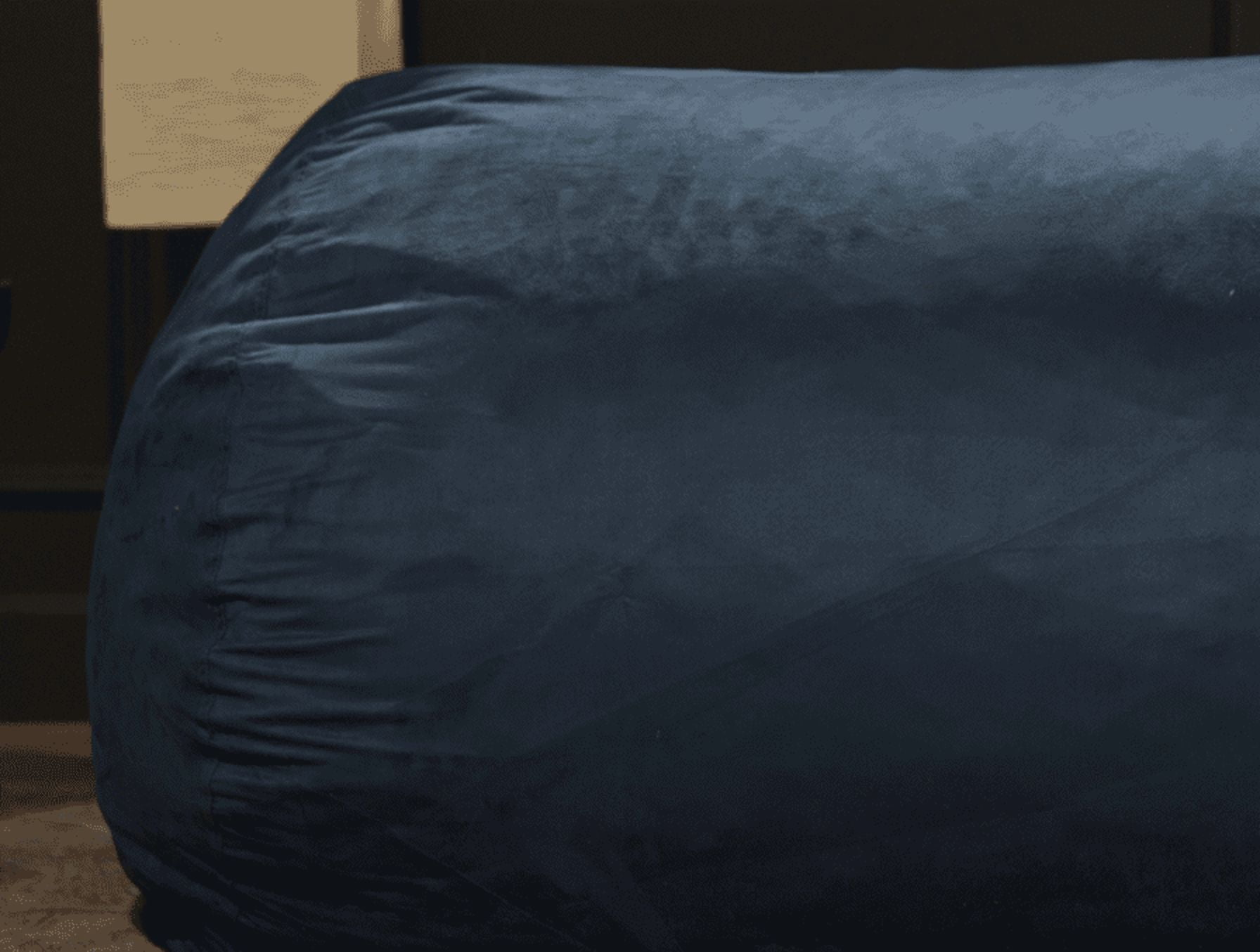 Yoneston 8ft Cylindrical Bean Bag, Soft Plush Bean Bag with Removable Washable Cover & High-Density Foam Filled for Kids Adults Bedroom Living Room, Blue