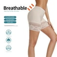 thumbnail image 2 of Joyshaper Womens Slip Shorts Anti-Chafing Boxer Briefs Underwear Smooth Boyshorts Panties for Under Dress Thigh Bands Beige-Lace, 2 of 8