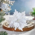 thumbnail image 5 of Wovilon Christmas Glitter Magnolia Magnolia With Stems Christmas Tree Decoration Flower Wreath Christmas New Year Decoration Holiday Gift, 5 of 6
