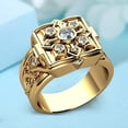 thumbnail image 1 of Men Ring Box Shape with Lid Jewelry Geometric Flip Flop Finger Ring Birthday Gifts, 1 of 8