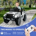 thumbnail image 5 of EastVita 12V Kids Ride on Truck Car, 4 Wheeler Electric Vehicles with Remote Control, Spring Suspension, 3 Speeds, LED Lights, Music, MP3, Battery Powered Ride on Toy Gift for Boys Girls, 5 of 6