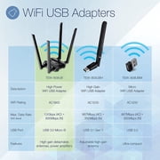 TRENDnet TEW-809UB AC1900 High Power Dual Band Wireless USB Adapter, high gain antenna, Wireless AC, USB 3.0