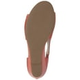 thumbnail image 6 of Journee Womens Aretha Back Heel Zip Peep Toe Wedge Sandals, Widths Available, 6 of 10