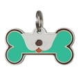 thumbnail image 2 of Neinkie Forme d'Os pour Animaux de Compagnie, Étiquette Double Face pour Chien Chat, Alliage d'Aluminium, 2 of 7