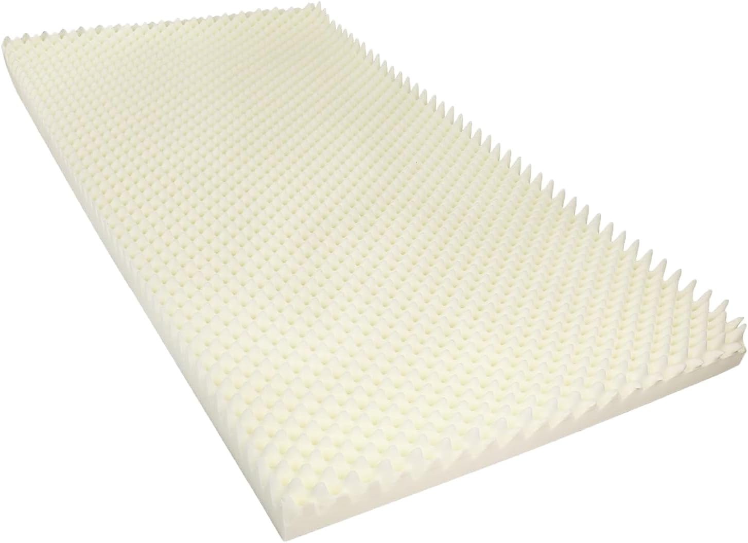 Gilbin Breathable 1.5" Crib Mattress Topper, Egg Crate Design, White