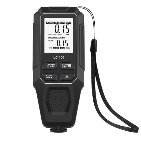 PatungKu Car Coating Thickness Meter with Large LCD Screen for Accurate Data Reading and Builtin Data Storage Function