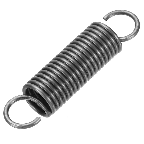 Uxcell Extension Spring, 1pcs Wire Diameter 0.1", OD 0.8", Free Length 3.5" Spring Steel Dual Hook Tension Springs, Grey