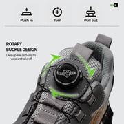 Steel Toe Shoes Sneakers For Men Indestructible work Shoes Puncture Proof Lightweight Comfortable Industrial Slip On Safety Shoes