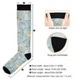 thumbnail image 3 of FORMRS Womens Knee High Socks Casual Long Thick Travel Daily Wear, 1 Pair, Floral Easter, 3 of 6