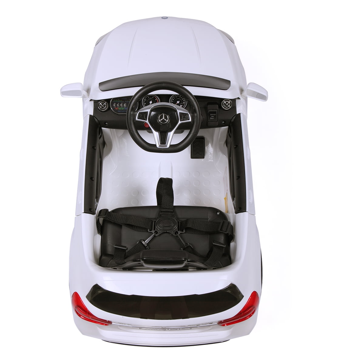 Private Jungle Electric Kids Ride on Truck Cars, Cars for Kids, Battery Motorized Vehicles with Remote Control, Music, Led Headlights, White