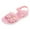 Pink, variant on Girls Sandals For Toddlers Kids Summer Casual Outdoor Floral Pattern Breathable Lightweight Footwear Flats Dress Sandals Shoes Pink US SIZE ：2.5