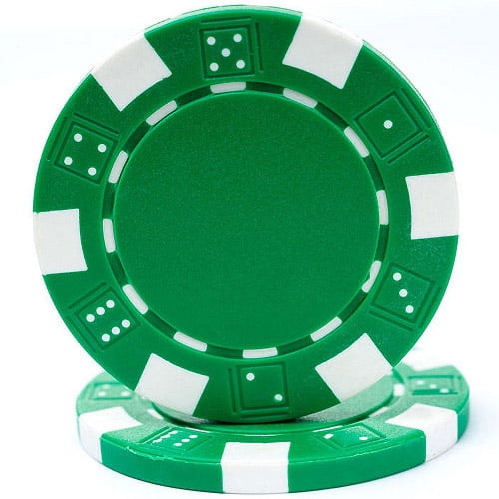 Trademark Poker 100 Green Striped Chips Set photo 1