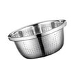 thumbnail image 4 of Colador de acero inoxidable Macarena 24cm para lavar arroz y escurridor grueso, 4 of 8
