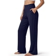 thumbnail image 4 of Evdexr Women's Wide Leg Pants High Waisted Fold Over Sweatpants Summer 2026 Breathable Yoga Trousers Loose Fit Lightweight Elastic Gym Pant 2XL, 4 of 4