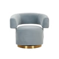 thumbnail image 2 of River Steel Grey Velvet Accent Chair, 2 of 6