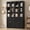 Black, variant on Homieasy 80"H x 47.2"W Bookcase with Adjustable Shelves and Glass Door, White