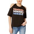 thumbnail image 1 of Camiseta gráfica Minnie Freeze CMI Inc. para Mujer Negra Mediana, 1 of 1