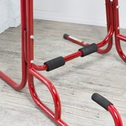 Stamina X Power Tower, Pull Up and Dip Stand, Red