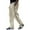 Beige, variant on Men's Casual Work Pants with Snap Button Design, Adjustable Drawstring Waist & Multi-Pocket Utility for Outdoor Activities and Daily Wear (Comfortable & Functional),Black 3XL