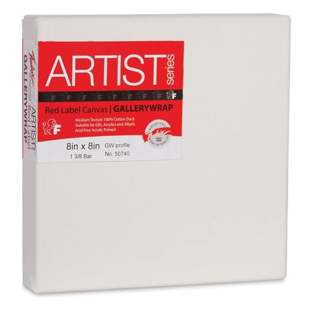 Fredrix Profile Cotton Canvas - 8" x 8", Gallerywrap