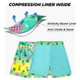 thumbnail image 6 of BULLPIANO Boys Swim Trunks Boxer Brief Compression Liner Swim Shorts Quick Dry Bathing Suit Summer Beach Shorts, 6 of 8