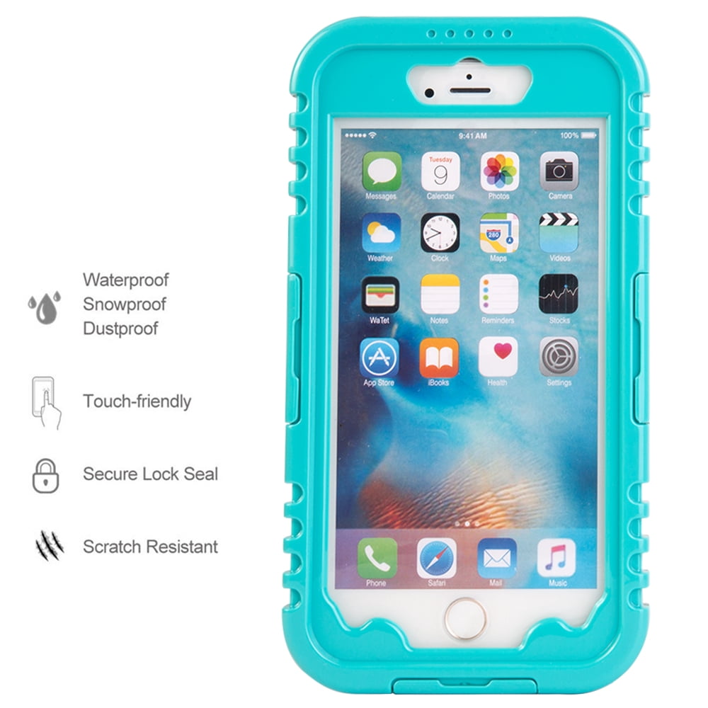 Premium Waterproof Sealed Case for Apple iPhone 8 Plus / 7 Plus with Plastic Screen Cover