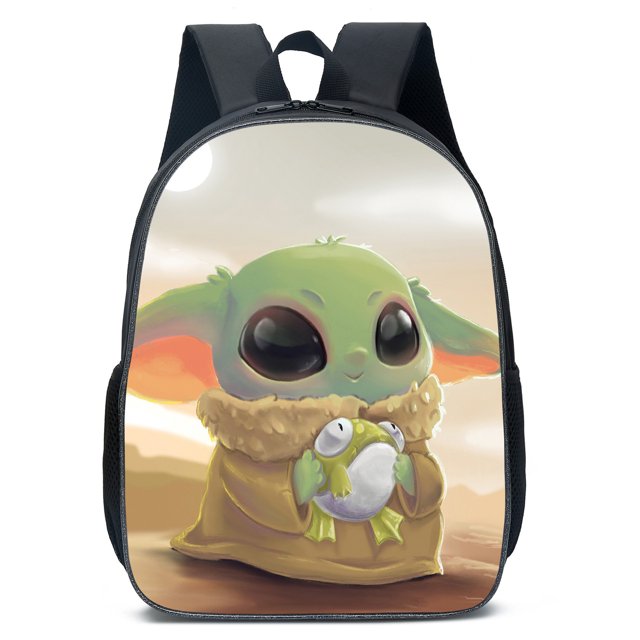 Mandalor Yoda Schoolbag For Primary And Secondary School Students, Light And Waterproof, Breathable Ridge-protecting Schoolbag--Week