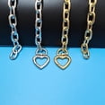 thumbnail image 4 of Unique Love Heart Shaped Sturdy Alloy Pendant Necklace with Adjustable Chain Portable for Trendy Women Ladies Use, 4 of 8