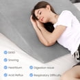 thumbnail image 5 of Wedge Pillow - Extra Large Orthopedic Bed Wedge Pillow Set, Memory Foam Sitting Wedge Pillow for Adults, Wedge Pillow for Sleeping, GRED and Acid Reflux (12''Hx35''Lx32''W), 5 of 6