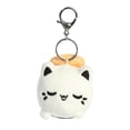 thumbnail image 2 of Aurora - Mini White Tasty Peach - 3.5" Salmon Sushi Meowchi Clip-On - Enchanting Stuffed Animal, 2 of 4