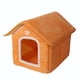 thumbnail image 5 of Casa para gatos con nido para gatos, cama para gatos con cojín interior de otoño e invierno, cama cueva para tienda de mascotas para caniche, chihuahu Amarillo y L, 5 of 8