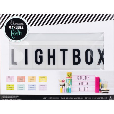 Heidi Swapp LightBox Glow Collection Mega Pack Alphabet, Bleu, 314006