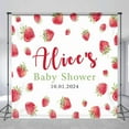 thumbnail image 2 of Cute Stawberry Custom Baby Shower Party Backdrop, 2 of 6