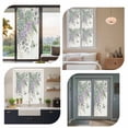 thumbnail image 7 of Spring Lavender Window Privacy Film, Garden Botanical Leaves Butterflies Static Cling UV Sun Blocking Heat Control Window Tint Day and Night, Non-Adhesive One Way Windows Privacy Cover 19.6''x39.3'', 7 of 7