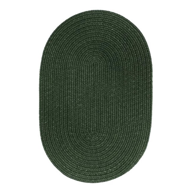 Rhody Rug S105R036X060 Solid 3x5 Wool Rug Hunter Green